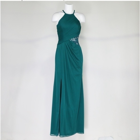 David's Bridal High-Neck Mesh Dress w/ Lace
Inset Bridesmaid/Prom/Formal - Picture 4 of 16